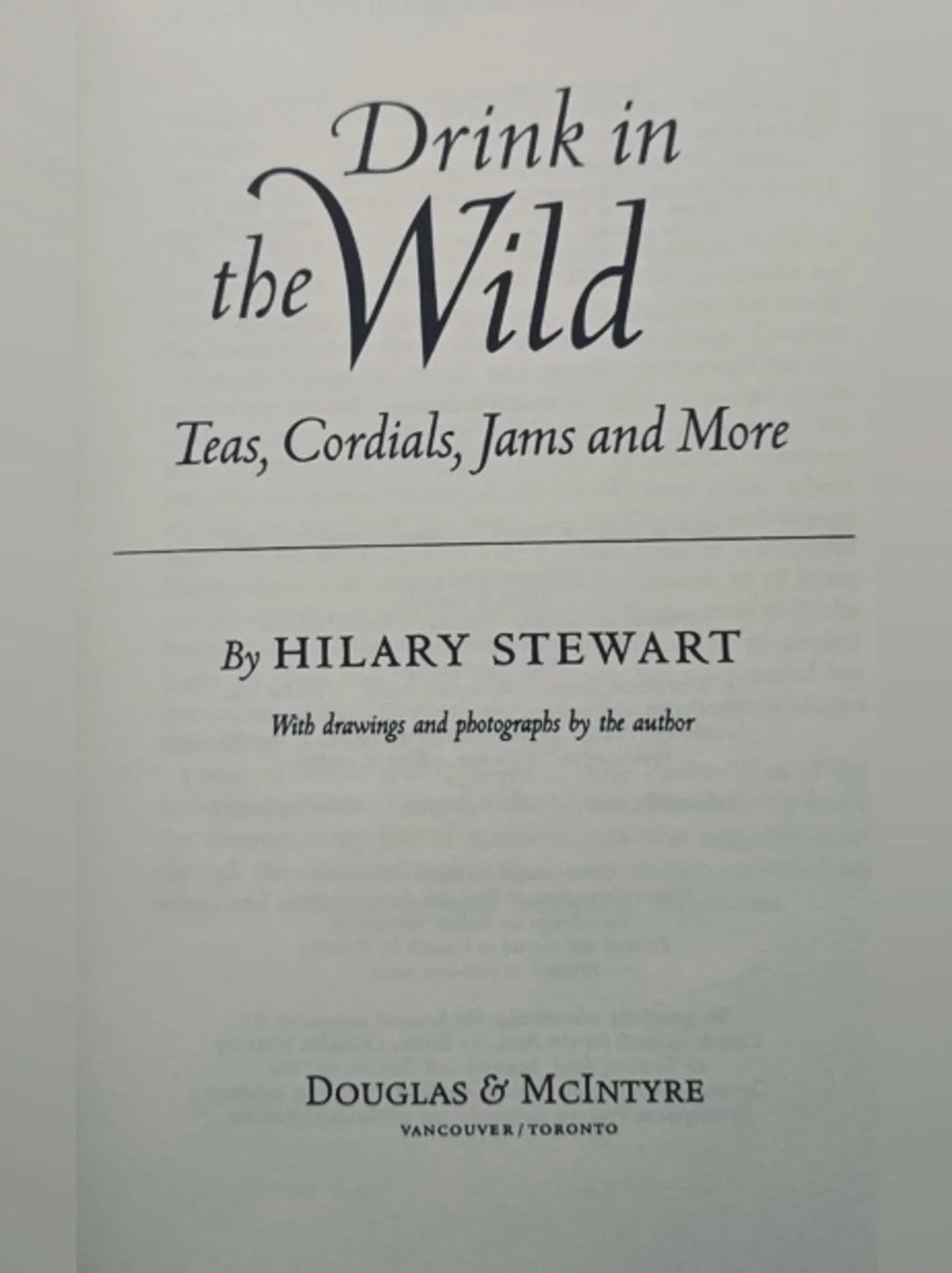 Drink in the Wild by Hilary Stewart